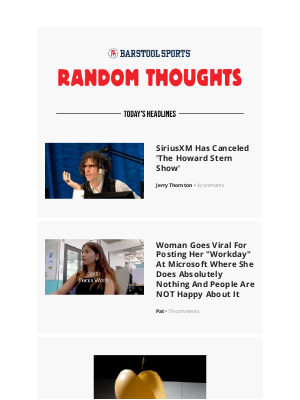 Barstool Sports - SiriusXM Has Canceled 'The Howard Stern Show'