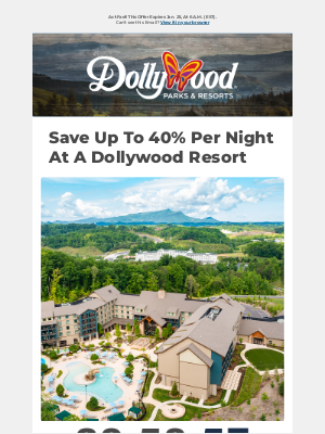 Dollywood - FLASH SALE: Book Now And Save Up To 40% Per Night