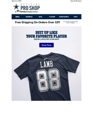 Dallas Cowboys - Shop Your Favorite Team's Players