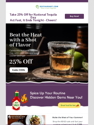 Restaurant - Sip, Save & Stay Cool 🥃