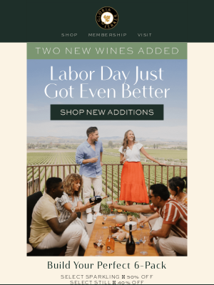 Gloria Ferrer Caves & Vineyards - Just Added: Demi-Sec & Malvasia Bianca for Labor Day 🍷