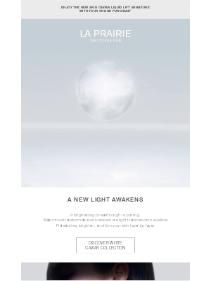 La Prairie - The next brightening chapter in the White Caviar Collection is coming.