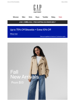 Gap Factory - New fall trends just landed