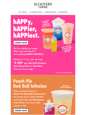 Scooter's Coffee - Happiest Hours at Scooter’s Coffee®