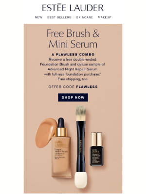 Estée Lauder - Kathy, It’s On 💖 Free Foundation Brush & More, with your purchase.