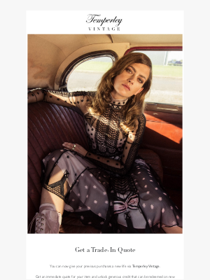 Temperley London - Let us give you a trade-in quote