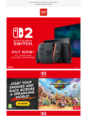 Argos (United Kingdom) - Out now, shop Nintendo Switch 2 at Argos