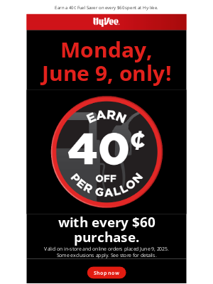 Hy-Vee - 🔓 Unlock fuel savings today only
