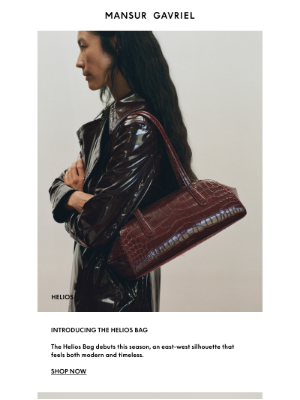 Mansur Gavriel - Introducing Helios: The New Shoulder Bag