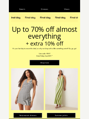ASOS  - The Summer Starter: up to 70% off almost everything