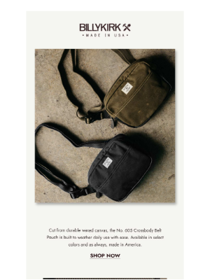 Billykirk, Inc. - The Everyday Wax Canvas Crossbody
