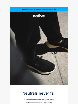 Native Shoes - Wake me up when September ends