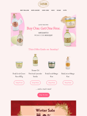 Sabon NYC - ❤️‍🔥 BOGO Free + Up to 50% OFF End Tonight