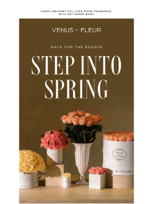 VenusETFleur - Spring Limited Offer: FREE Full-Size Room Spray with Orders