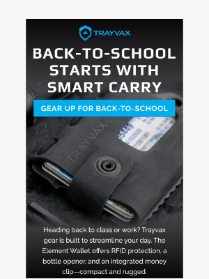 Trayvax - Back-to-School Gear — Slim Wallets & Essentials