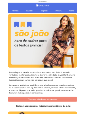 DBR Posthaus (Brazil) - Arraiá confirmado! Agora só falta o look perfeito 🌽