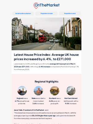 On The Market (United Kingdom) - House prices are rising - what's yours worth? 🏡