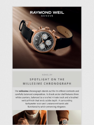 Raymond Weil - In the Spotlight: Millesime chronographs