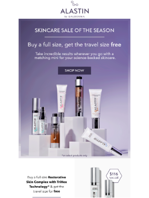 ALASTIN Skincare - Ends Tomorrow! Buy a Full Size, Get the Travel Size FREE 🎁