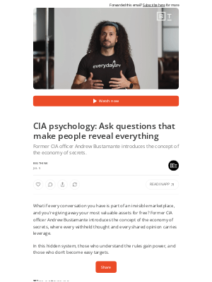 Big Think - CIA psychology: Ask questions that make people reveal everything