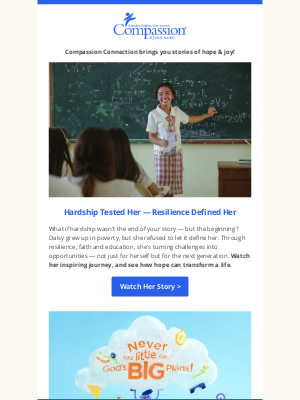 Compassion International - Why wait? Kids can make a difference now! 🚀