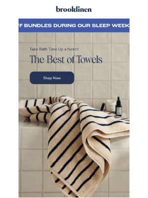 Brooklinen - Shop new towels ON SALE!