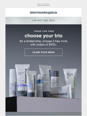 Dermalogica - THREE FOR FREE 💙