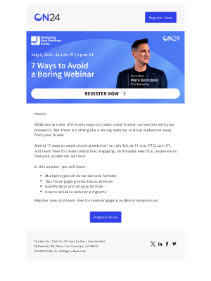 On3 Recruits - Attend - 7 Ways to Avoid a Boring Webinar