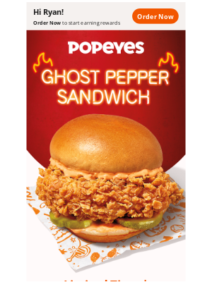 Popeyes Louisiana Kitchen - 🙀 What a scary good sandwich