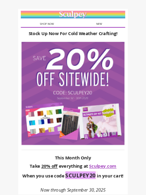 Sculpey - Alert! *Take 20% Off At Sculpey.com*