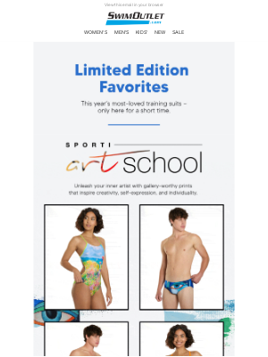SwimOutlet - Sporti Limited Edition Collections 🏊
