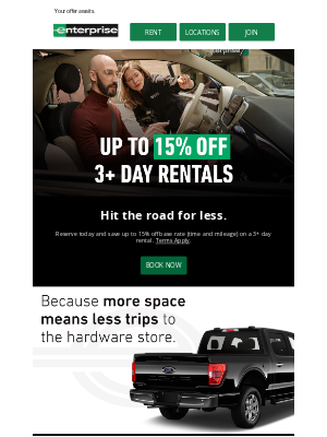 Enterprise Rent-A-Car - Fall Savings for You