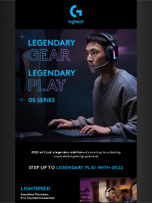 Logitech - Demand more: Let your light shine with G522…