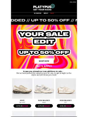 Platypus Shoes (Australia) - billy, Your Sale Order is Here 👉