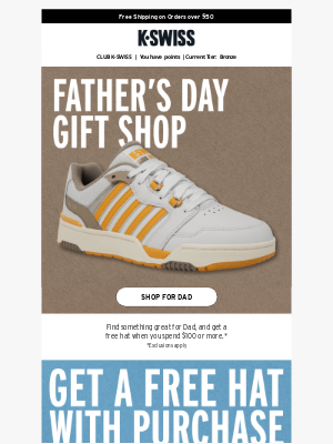 K-Swiss - 🧢 Hats off to Dad for Father’s Day