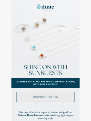 Dune Jewelry - The Monthly Style Trio: Sunshine Edition ☀️