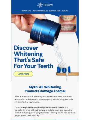 Snow - Not All Whitening Treatments Are Harsh