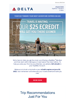 Don’t Forget: Your $25 eCredit Expires on 6/30