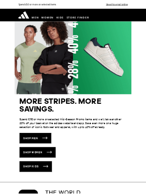 Adidas (UK) - Save 20% at checkout