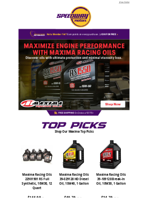 Speedway Motors - Push the Limits with Maxima Racing Oils