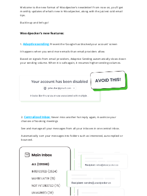 Woodpecker - #1 New features and cold email tips