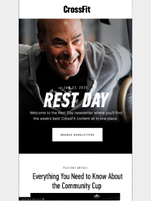 CrossFit Inc. - 250123 Rest Day: Your Weekly CrossFit Updates