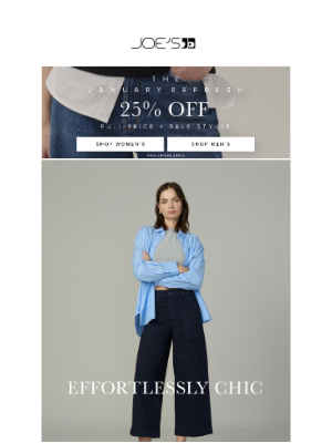 Joe's Jeans - 25% OFF Easy-Chic Essentials