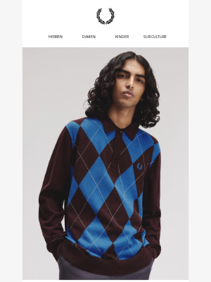Fred Perry (United Kingdom) - Die Sharp-Kollektion: Strickwaren, Polos und Schuhe