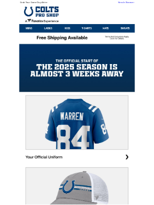 Indianapolis Colts - Countdown to Kickoff.. Almost 3 Weeks Away!