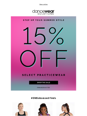 Dancewear Solutions - Ready for Summer Dance? 🌞 Save 15% Now!