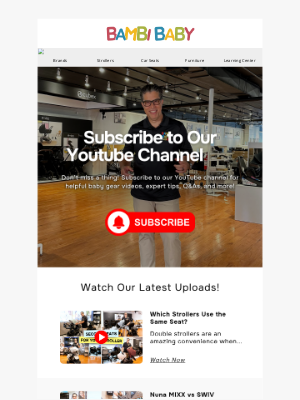 Bambi Baby Store - 📺 Don’t Miss Out! Subscribe to Our YouTube!