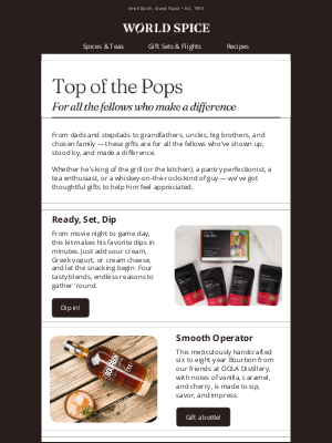 World Spice Merchants - Gift's for Dads and Our Favorite Fellows