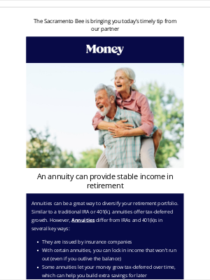 The Sacramento Bee - Want steady income in retirement?
