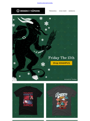 DesignByHumans - Friday 13th in December!? Hello Krampus!🎄🎁